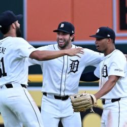 Tigers Players Celebrating